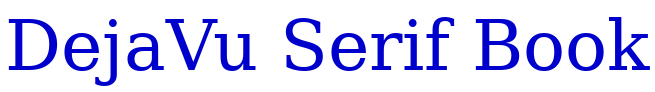 DejaVu Serif Book 字体
